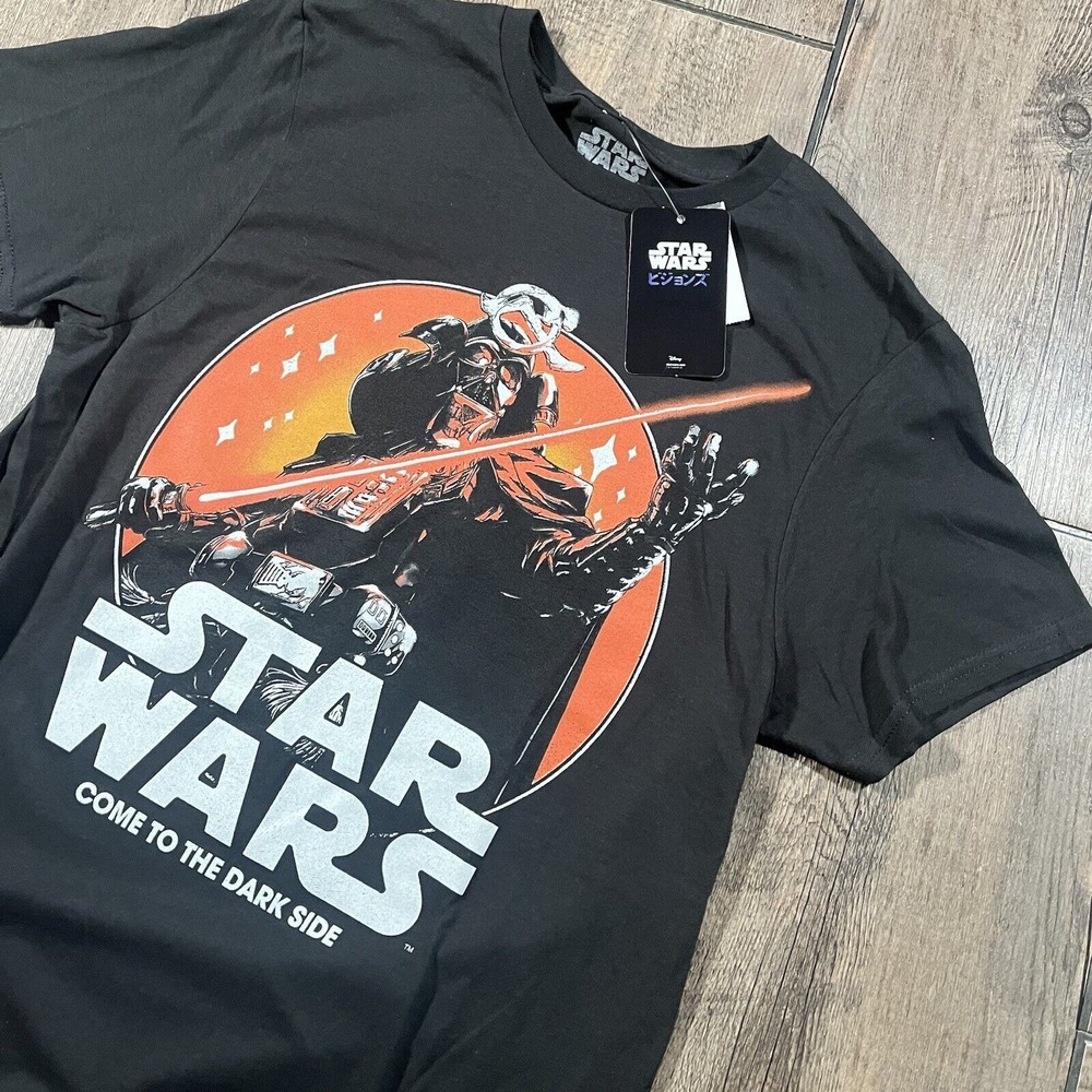 Star Wars Darth Vader T-Shirt Mens Small Black Taisho Samurai‎ Tamashii NEW